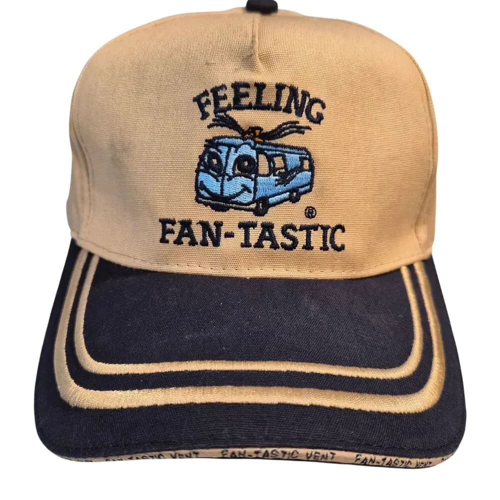 Vintage Beaver Caps Feeling Fan-Tastic RV Van Promo Hat Gorpcore Dad Cap